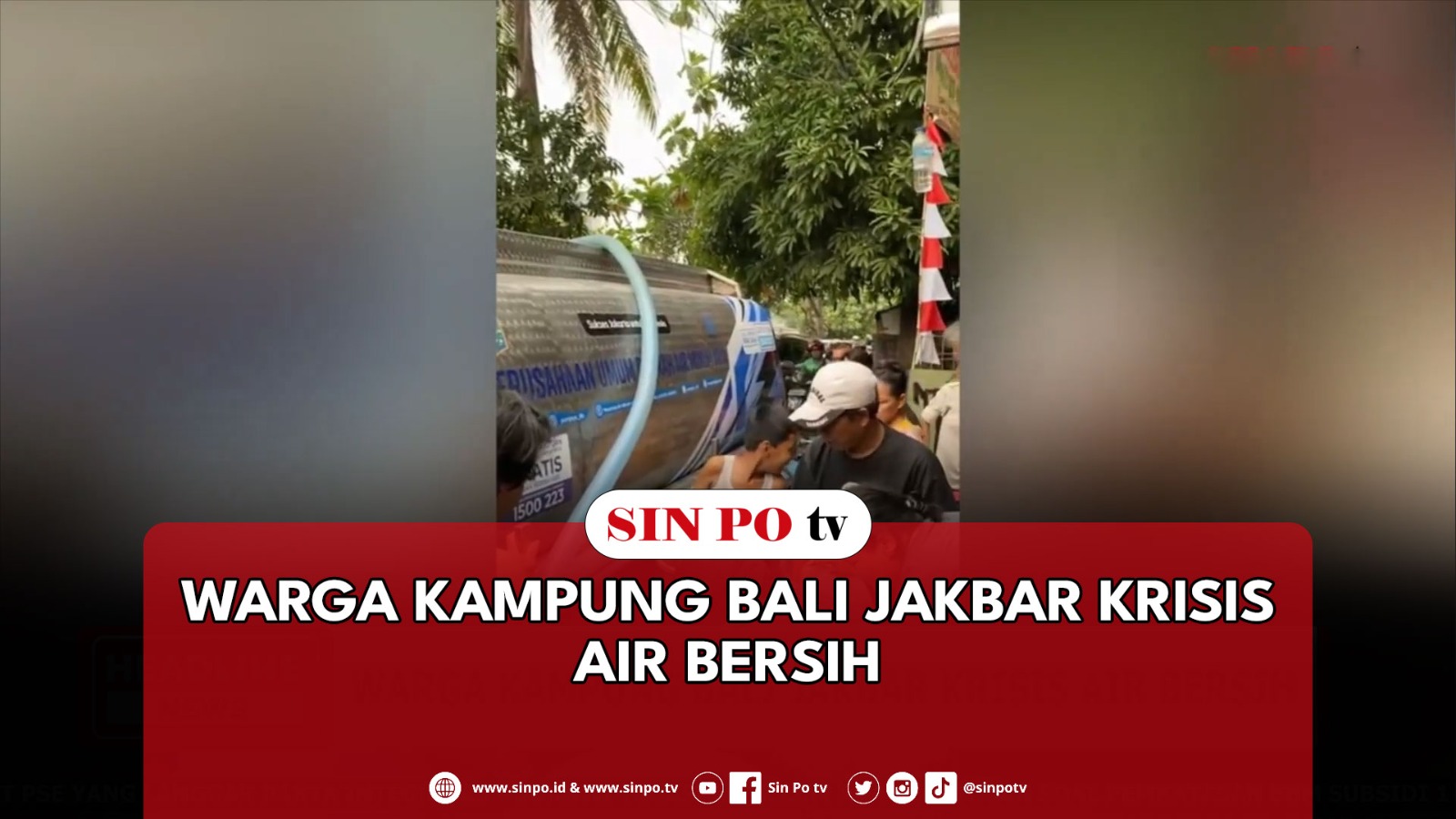 Warga Kampung Bali Jakbar Krisis Air Bersih