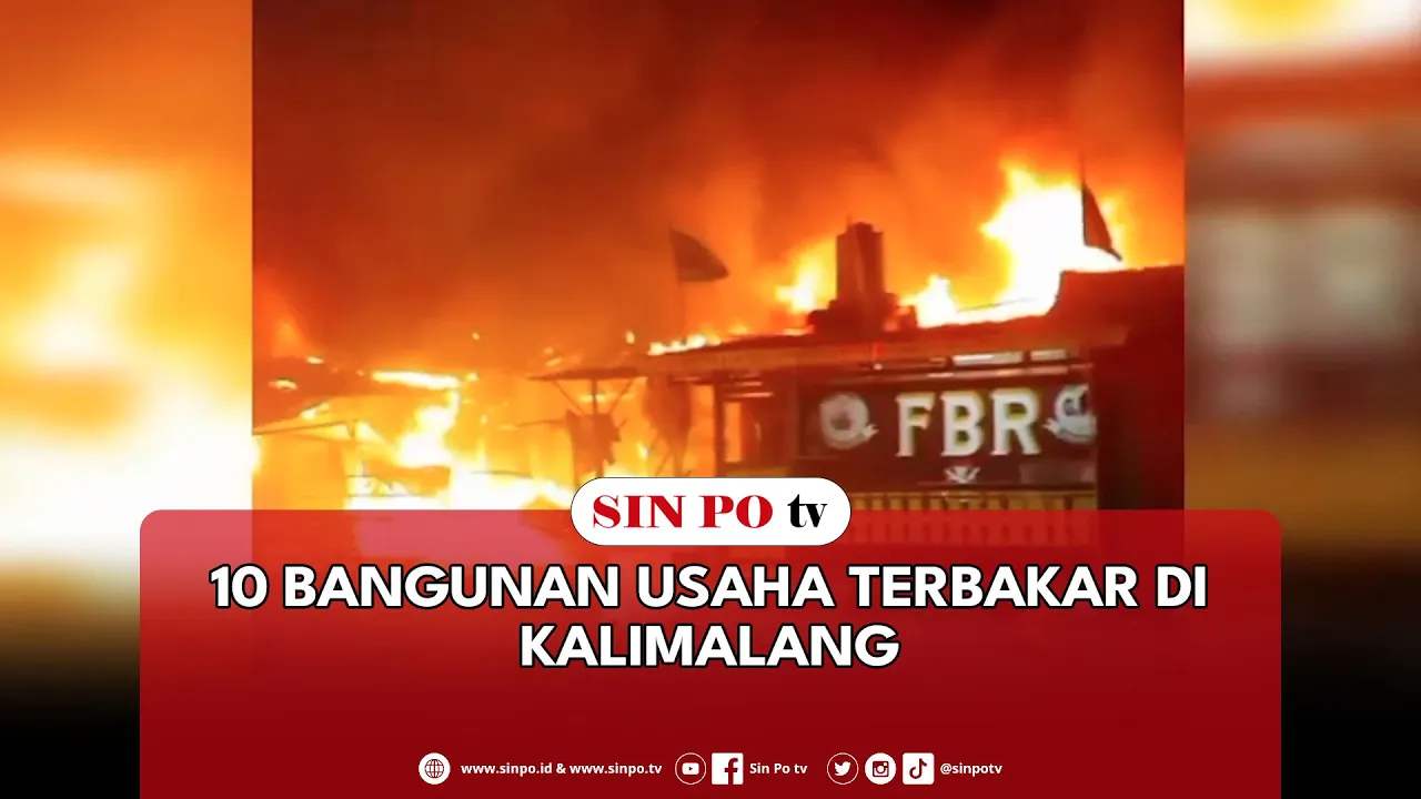 10 Bangunan Usaha Terbakar Di Kalimalang