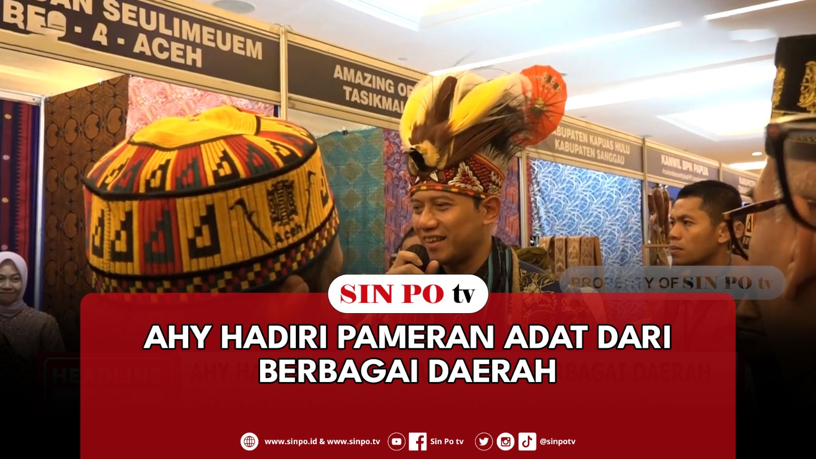 AHY Hadiri Pameran Adat Dari Berbagai Daerah