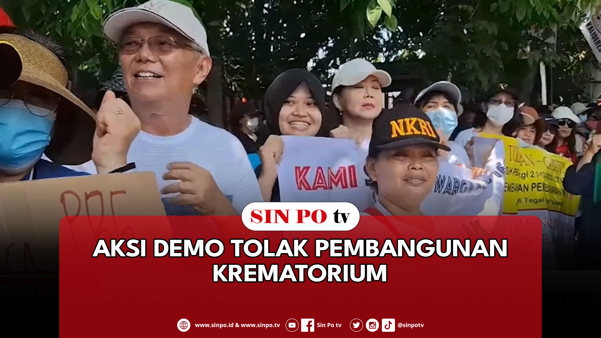 Aksi Demo Tolak Pembangunan Krematorium