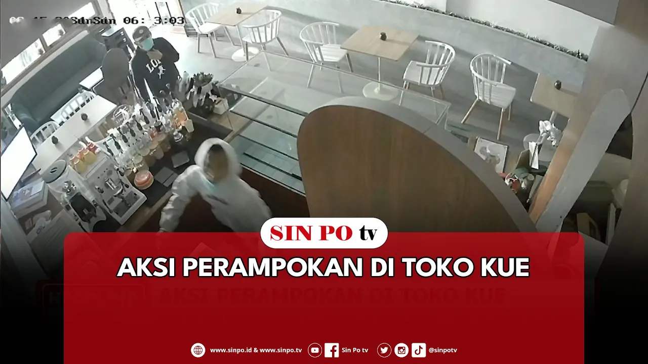 Aksi Perampokan Di Toko Kue