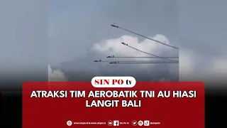 Atraksi Tim Aerobatik TNI AU Hiasi Langit Bali