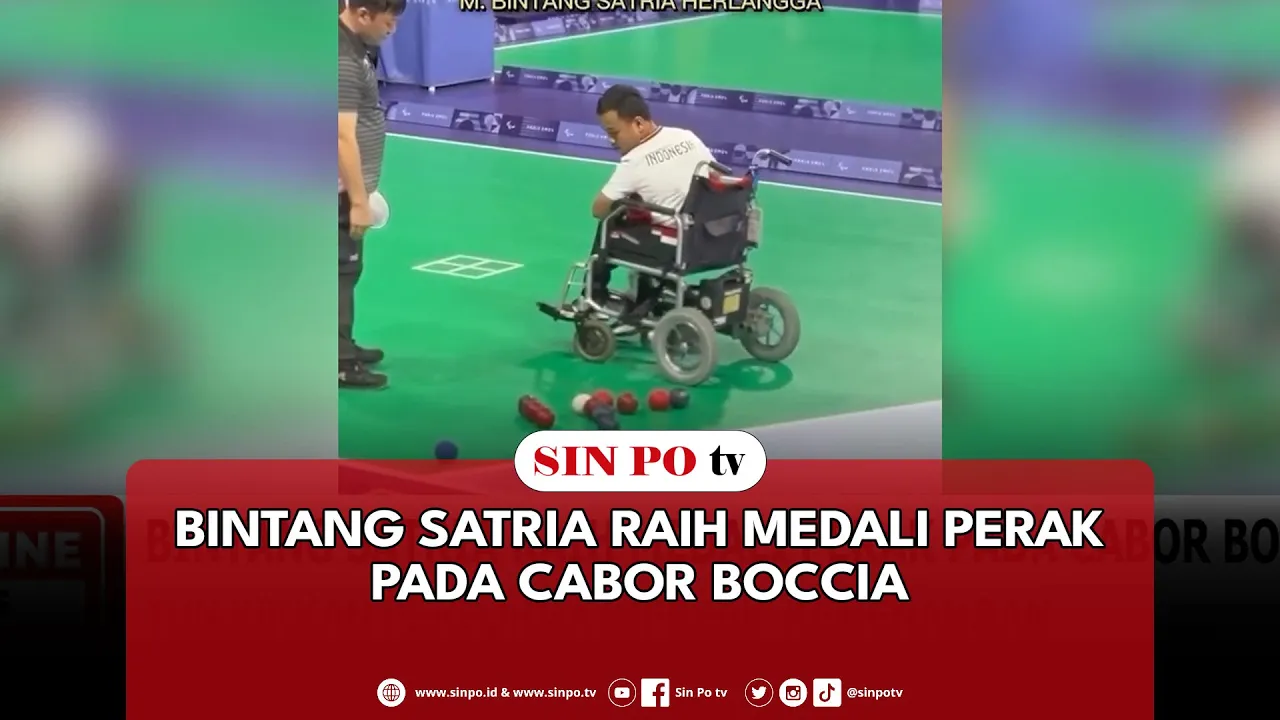 Bintang Satria Raih Medali Perak Pada Cabor Boccia