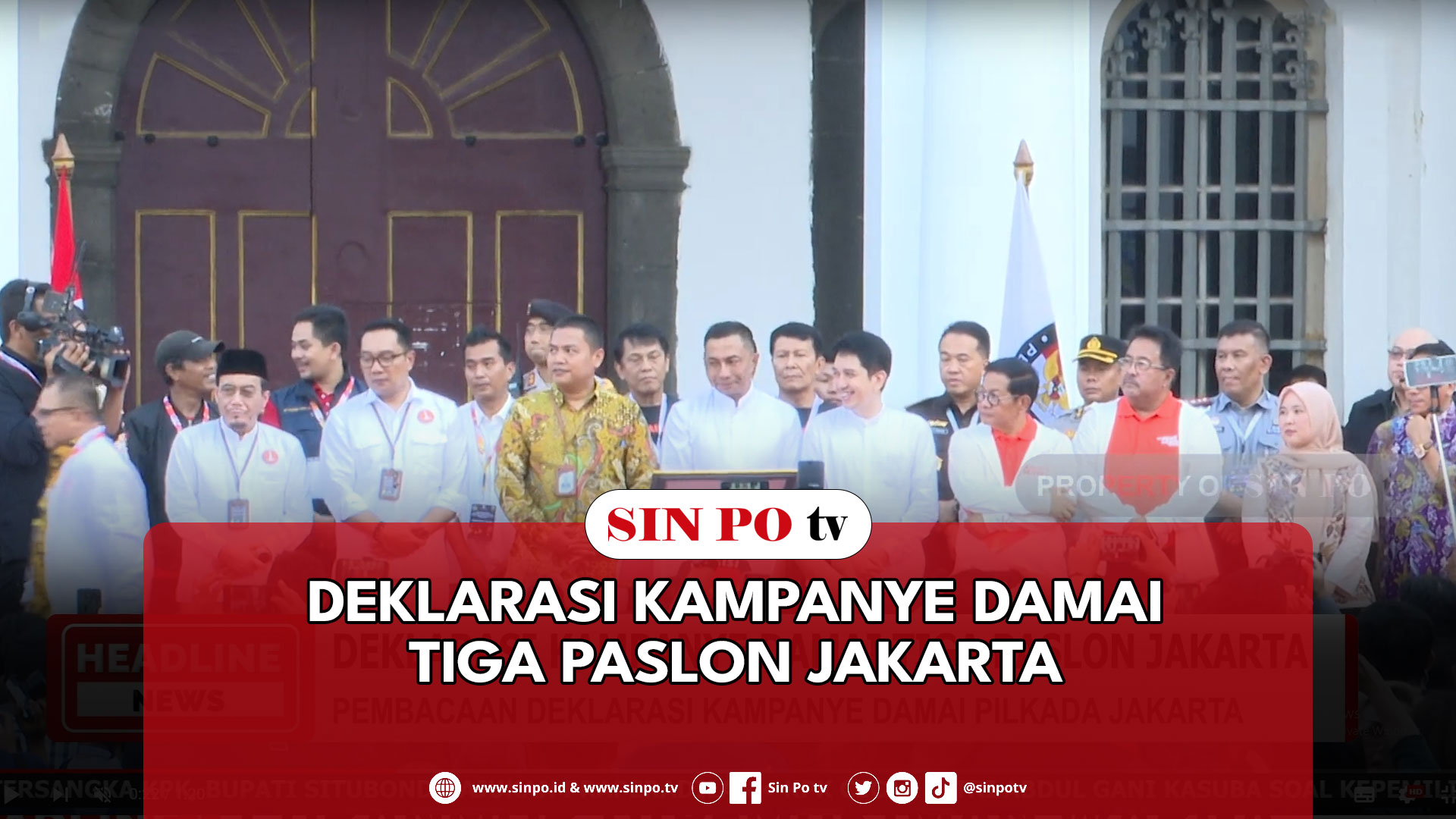 Deklarasi Kampanye Damai Tiga Paslon Jakarta