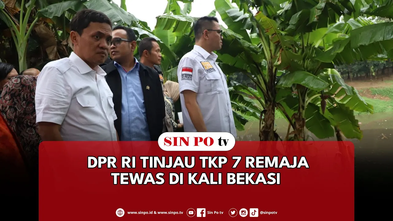 DPR RI Tinjau TKP 7 Remaja Tewas Di Kali Bekasi