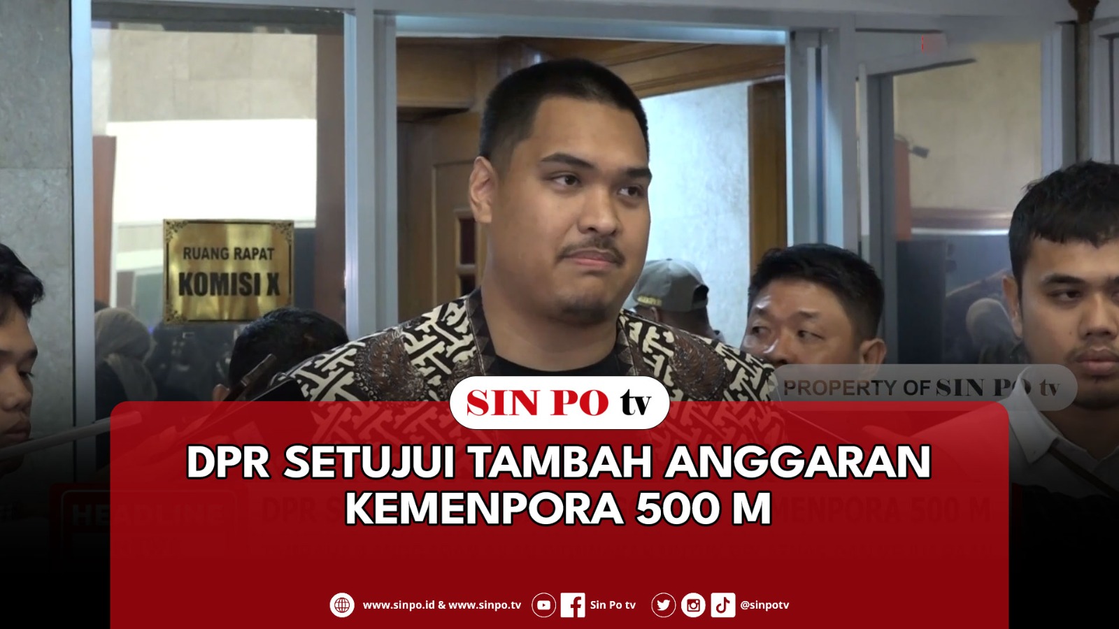 DPR Setujui Tambah Anggaran Kemenpora 500 M