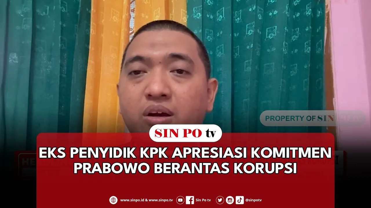 Eks Penyidik KPK Apresiasi Komitmen Prabowo Berantas Korupsi