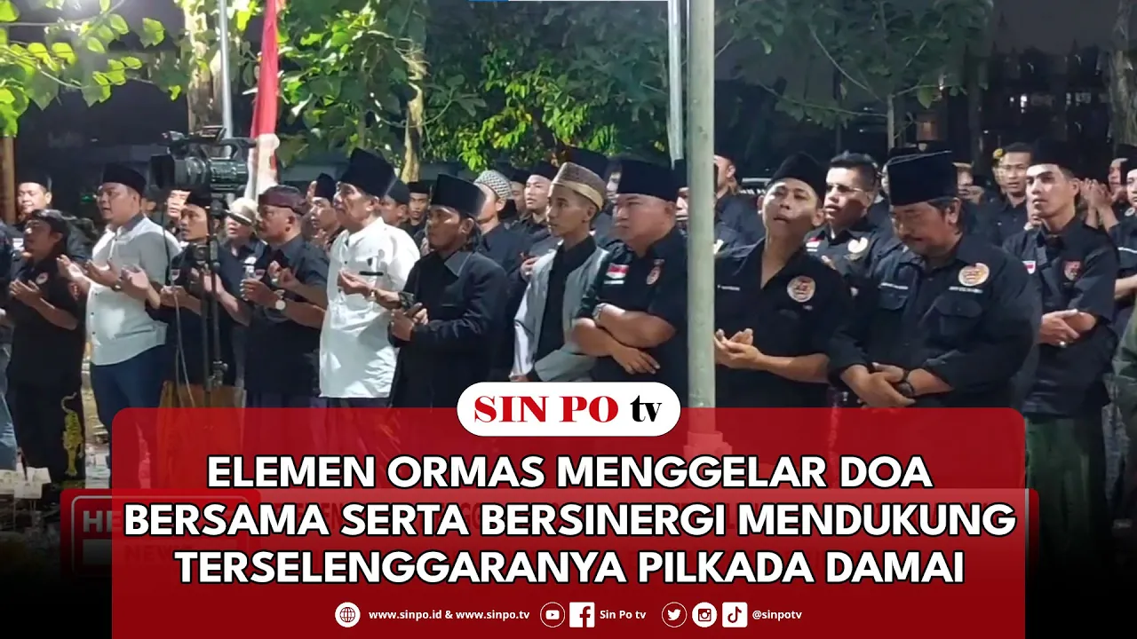 Elemen Ormas Menggelar Doa Bersama Serta Bersinergi Mendukung Terselenggaranya Pilkada Damai