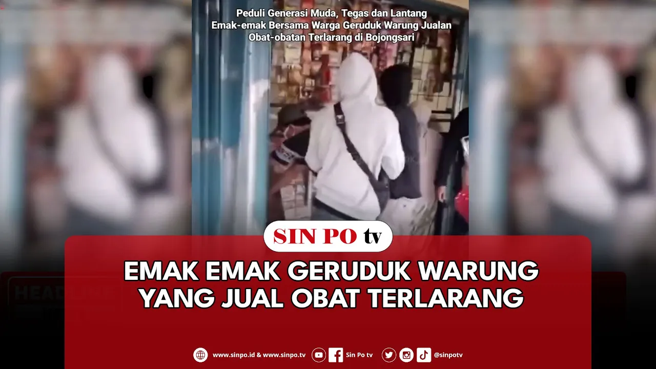 Emak Emak Geruduk Warung Yang Jual Obat Terlarang