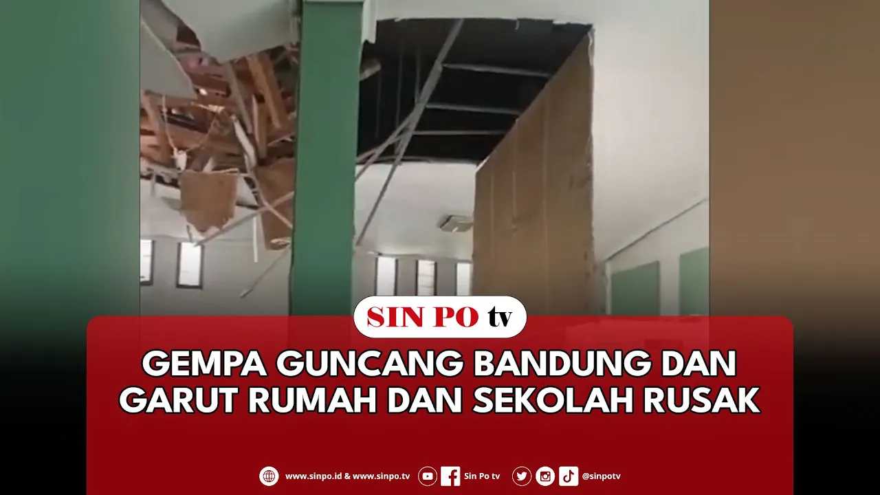 Gempa Guncang Bandung Dan Garut Rumah Dan Sekolah Rusak