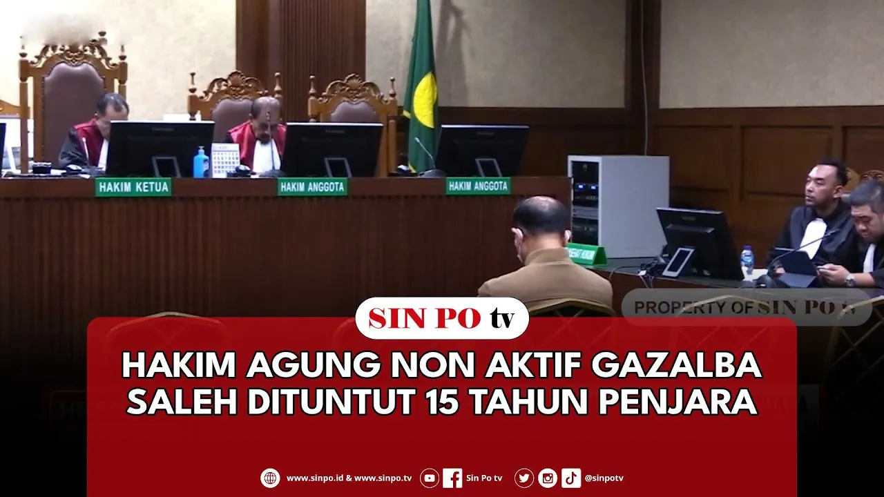 Hakim Agung Non Aktif Gazalba Saleh Dituntut 15 Tahun Penjara