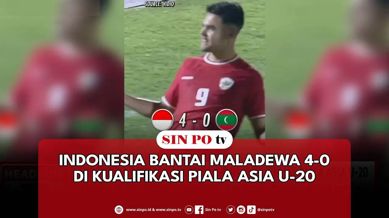Timnas Indonesia berhasil taklukan Maladewa dengan skor akhir 4-0 dalam Kualifikasi Piala Asia U-20 Grup F. Pasca pesta gol yang diciptakan saat ini Garuda Muda berhasil puncaki klasmen sementara Grup F.