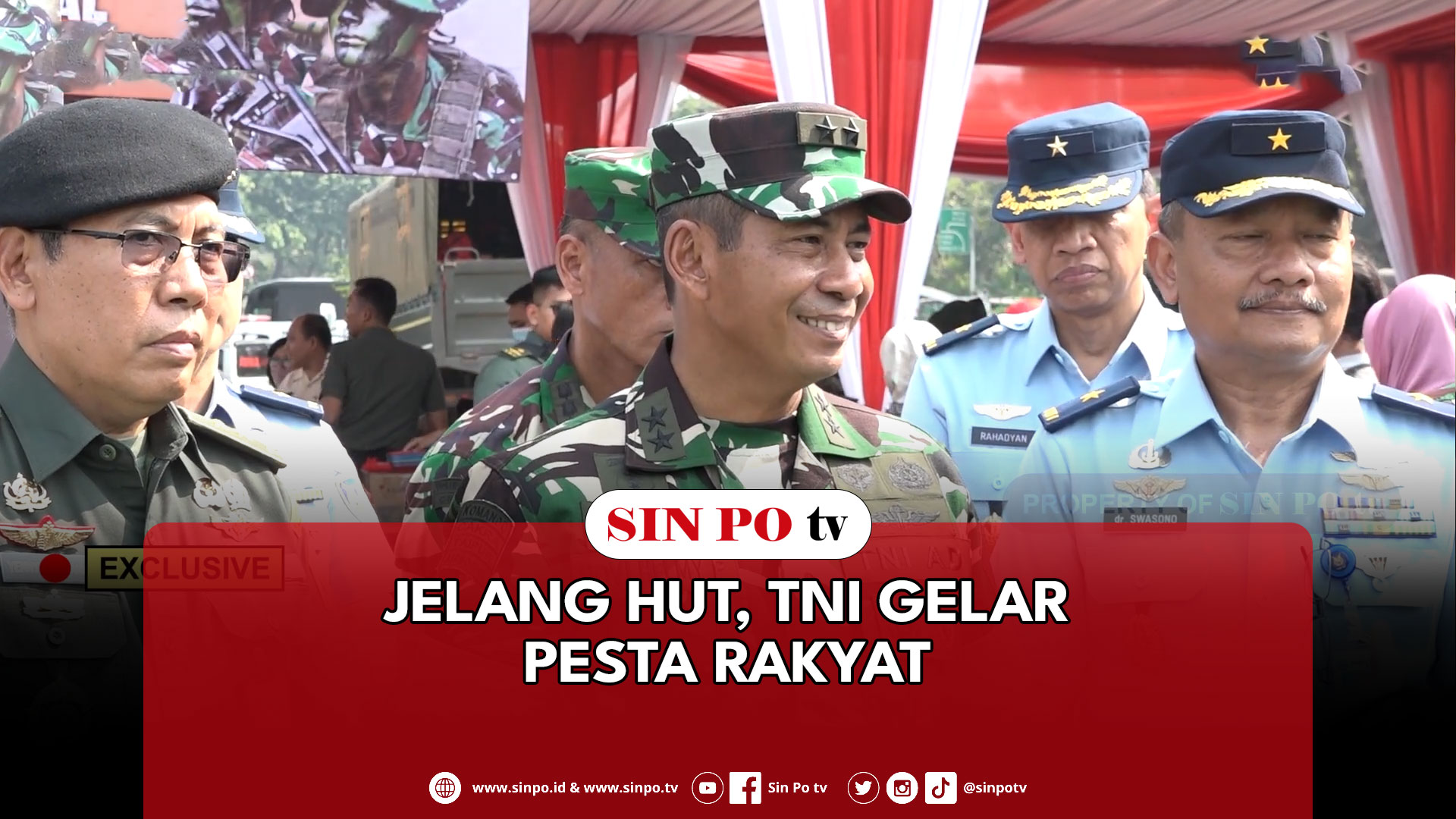 Jelang HUT, TNI Gelar Pesta Rakyat