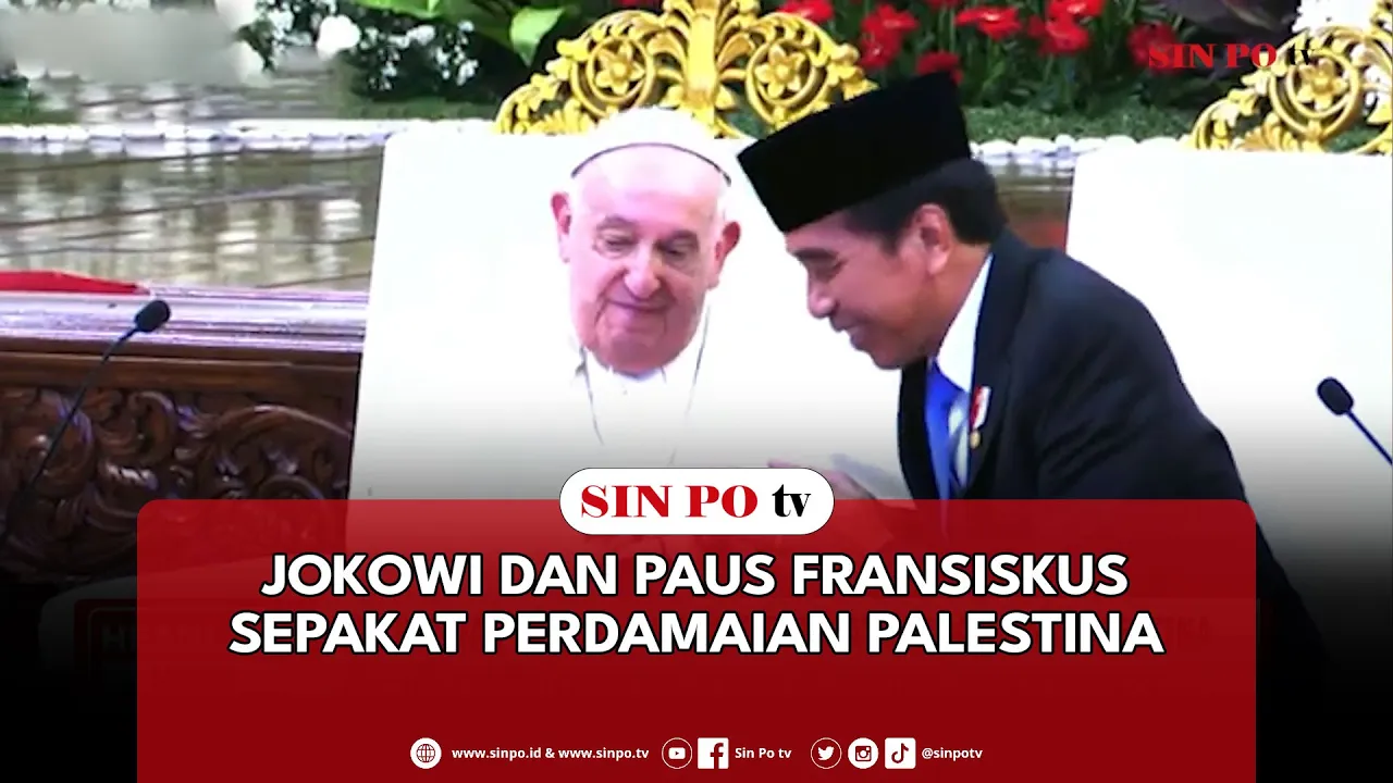 Jokowi Dan Paus Fransiskus Sepakat Perdamaian Palestina