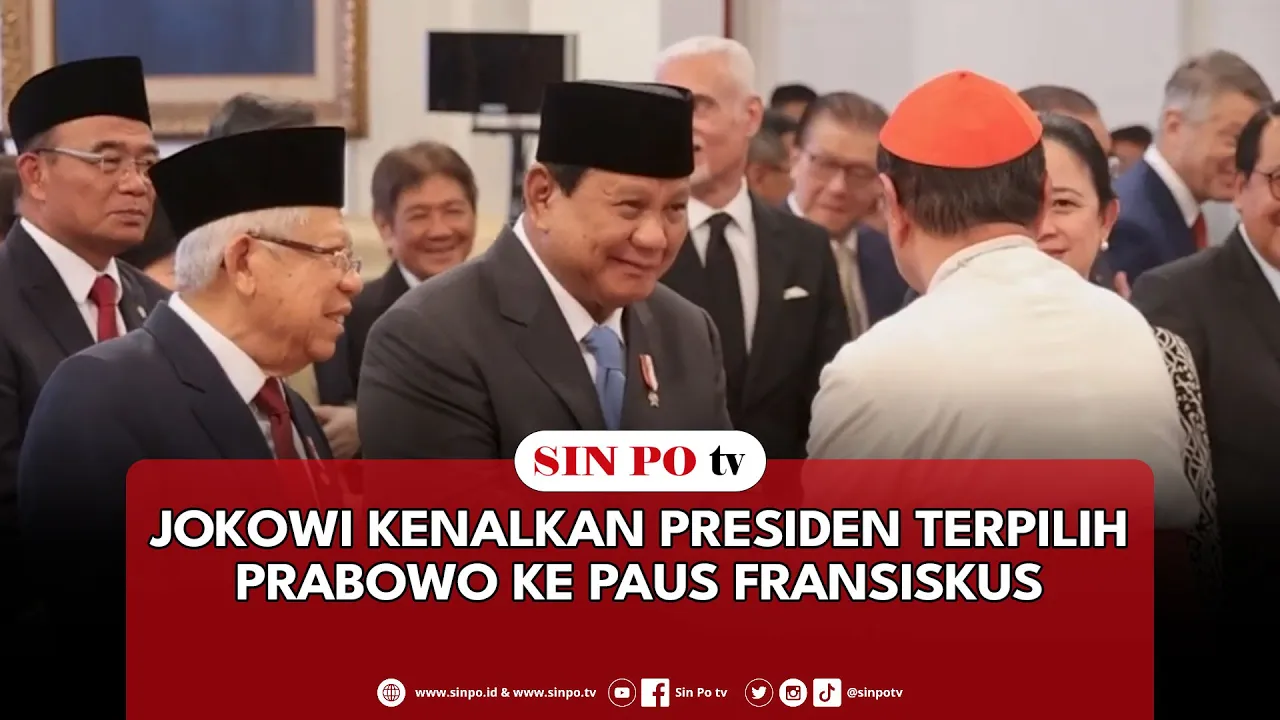 Jokowi Kenalkan Presiden Terpilih Prabowo Ke Paus Fransiskus