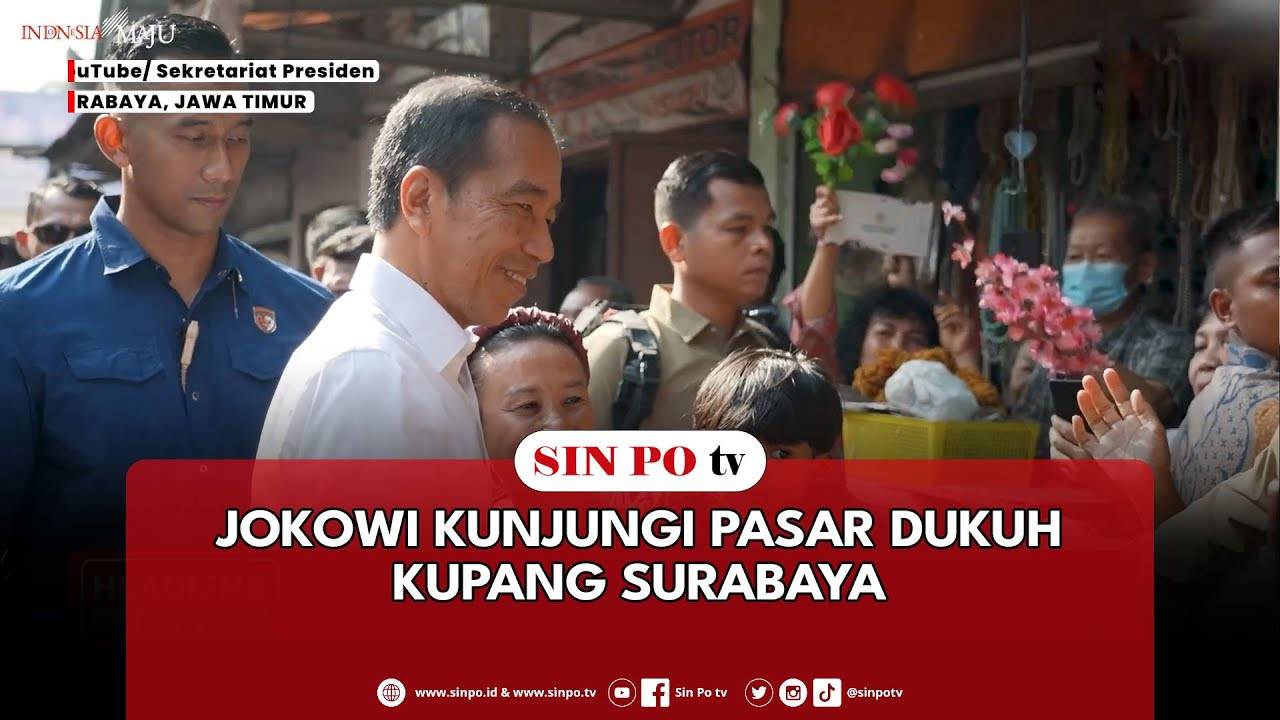 Jokowi Kunjungi Pasar Dukuh Kupang Surabaya