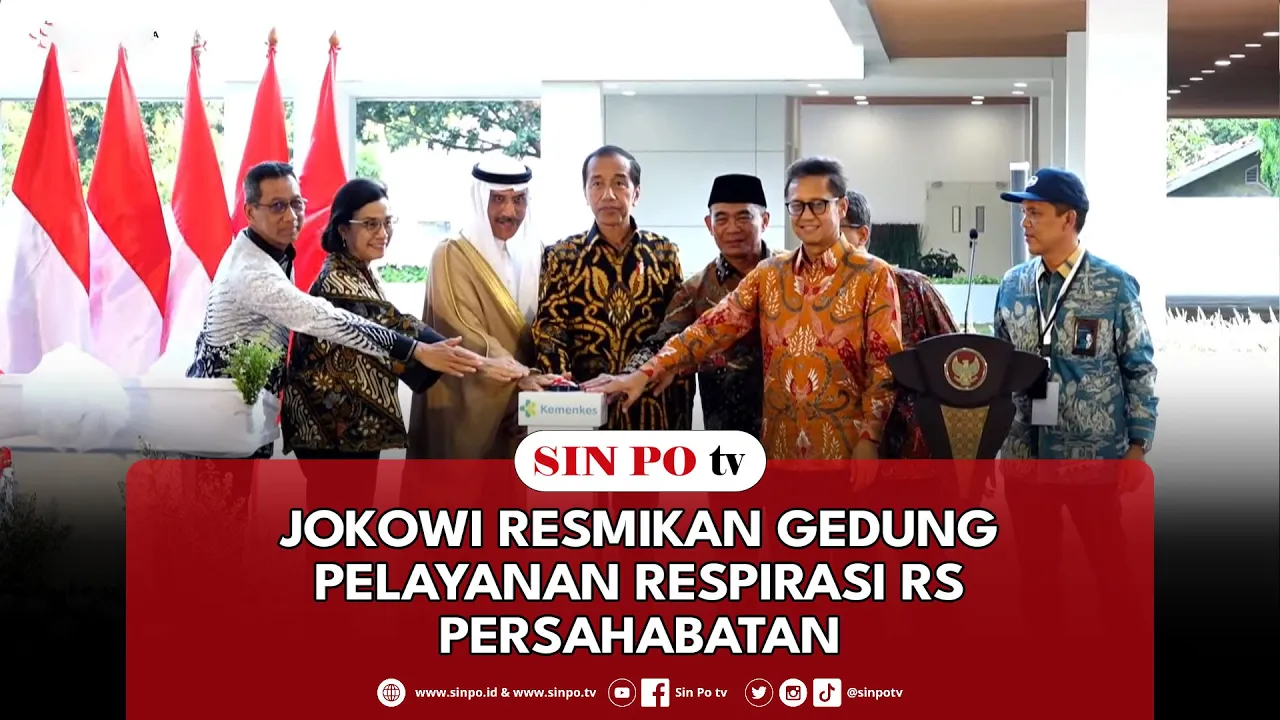 Jokowi Resmikan Gedung Pelayanan Respirasi RS Persahabatan