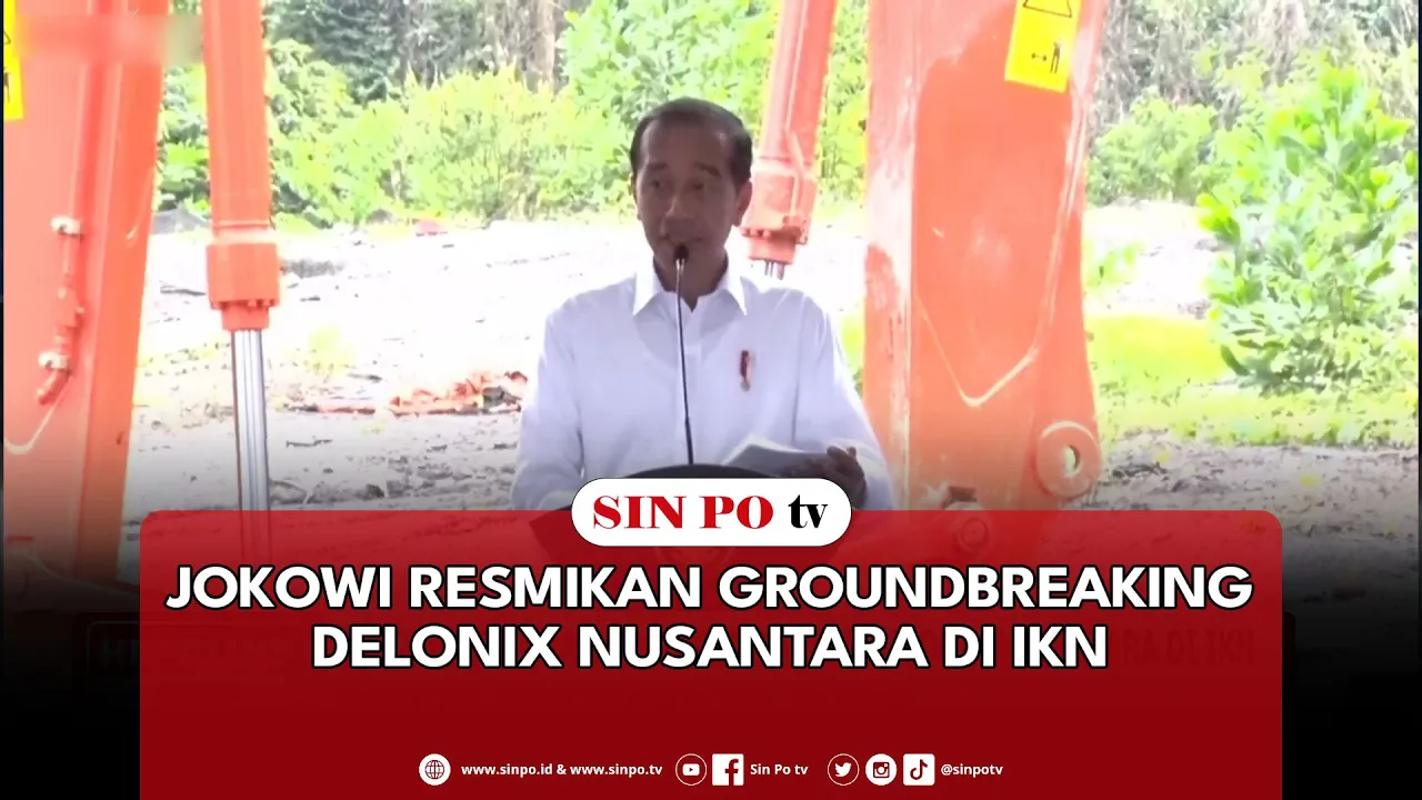 Jokowi Resmikan Groundbreaking Delonix Nusantara Di IKN