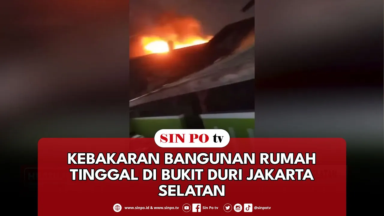 Kebakaran Bangunan Rumah Tinggal Di Bukit Duri Jakarta Selatan