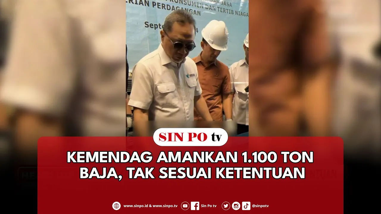 Kemendag Amankan 1.100 Ton Baja, Tak Sesuai Ketentuan
