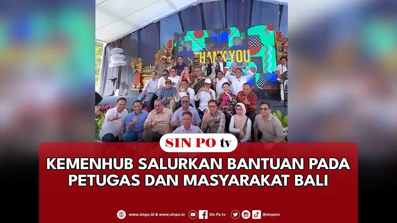 Kemenhub Salurkan Bantuan Pada Petugas Dan Masyarakat Bali