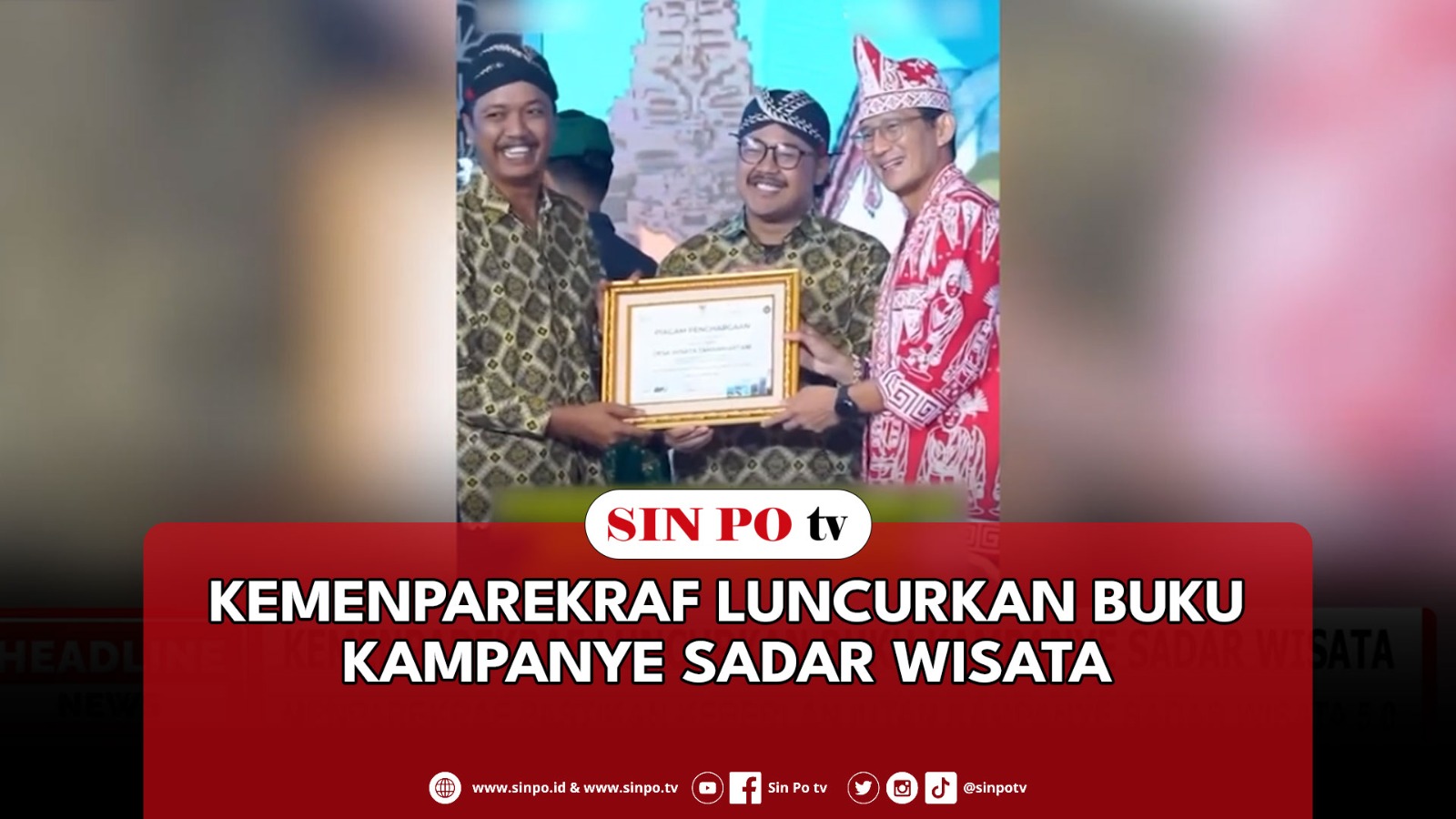 Kemenparekraf Luncurkan Buku Kampanye Sadar Wisata