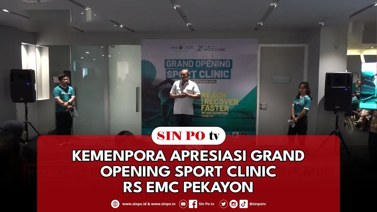 Kemenpora Apresiasi Grand Opening Sport Clinic RS EMC Pekayon