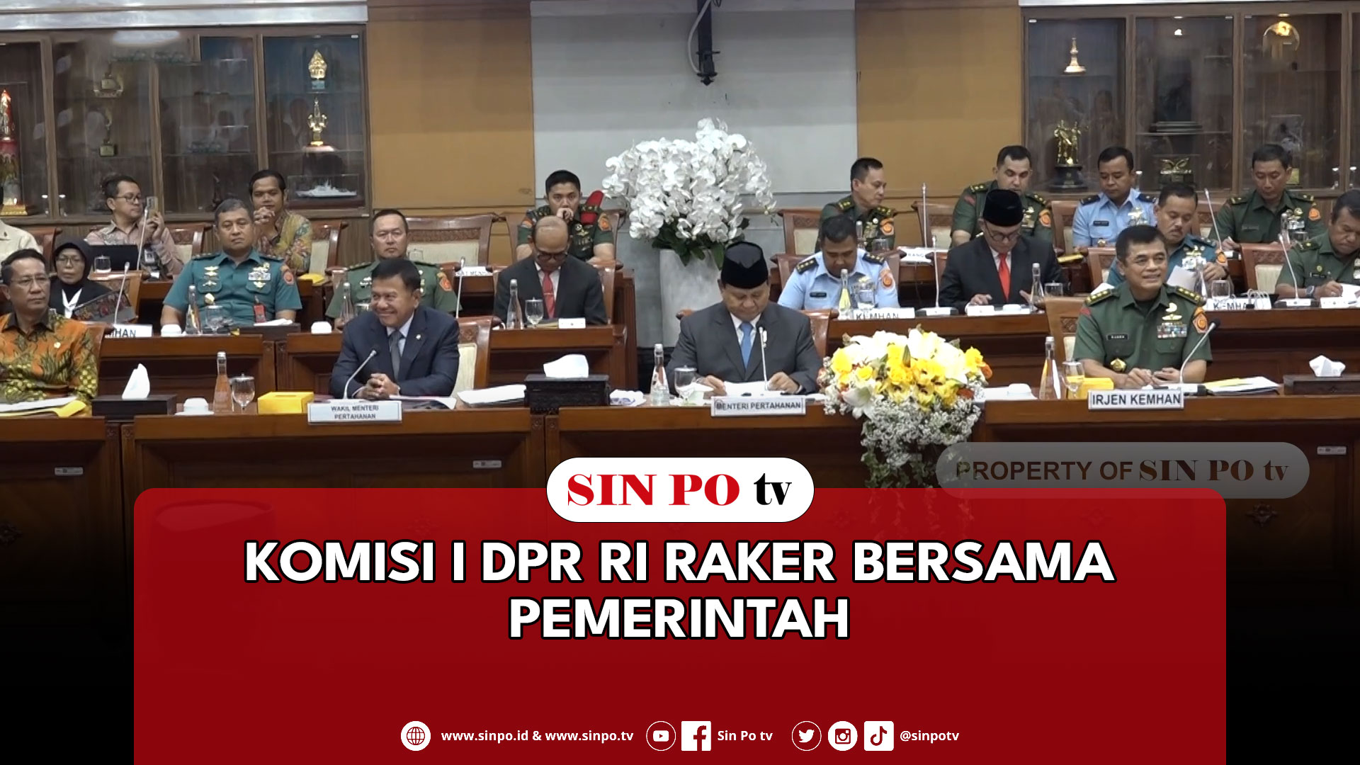 Komisi I DPR RI Raker Bersama Pemerintah