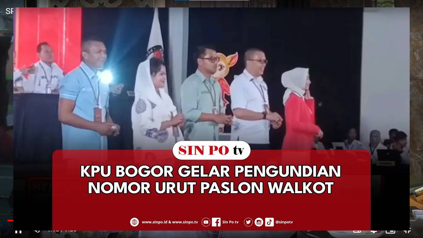 KPU Bogor Gelar Pengundian Nomor Urut Paslon Walkot