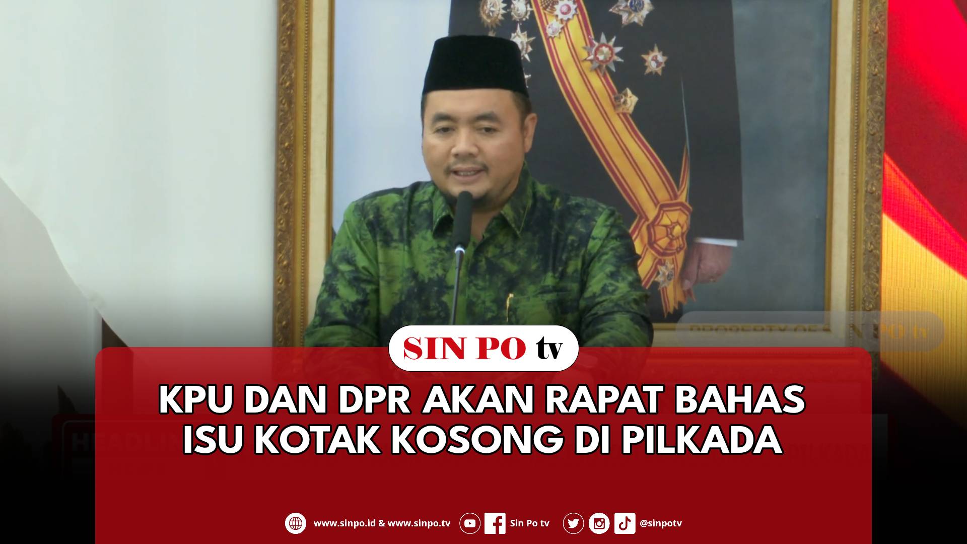 KPU Dan DPR Akan Rapat Bahas Isu Kotak Kosong Di Pilkada