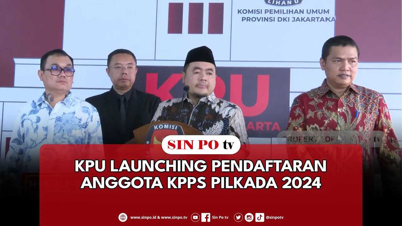 KPU Launching Pendaftaran Anggota KPPS Pilkada 2024
