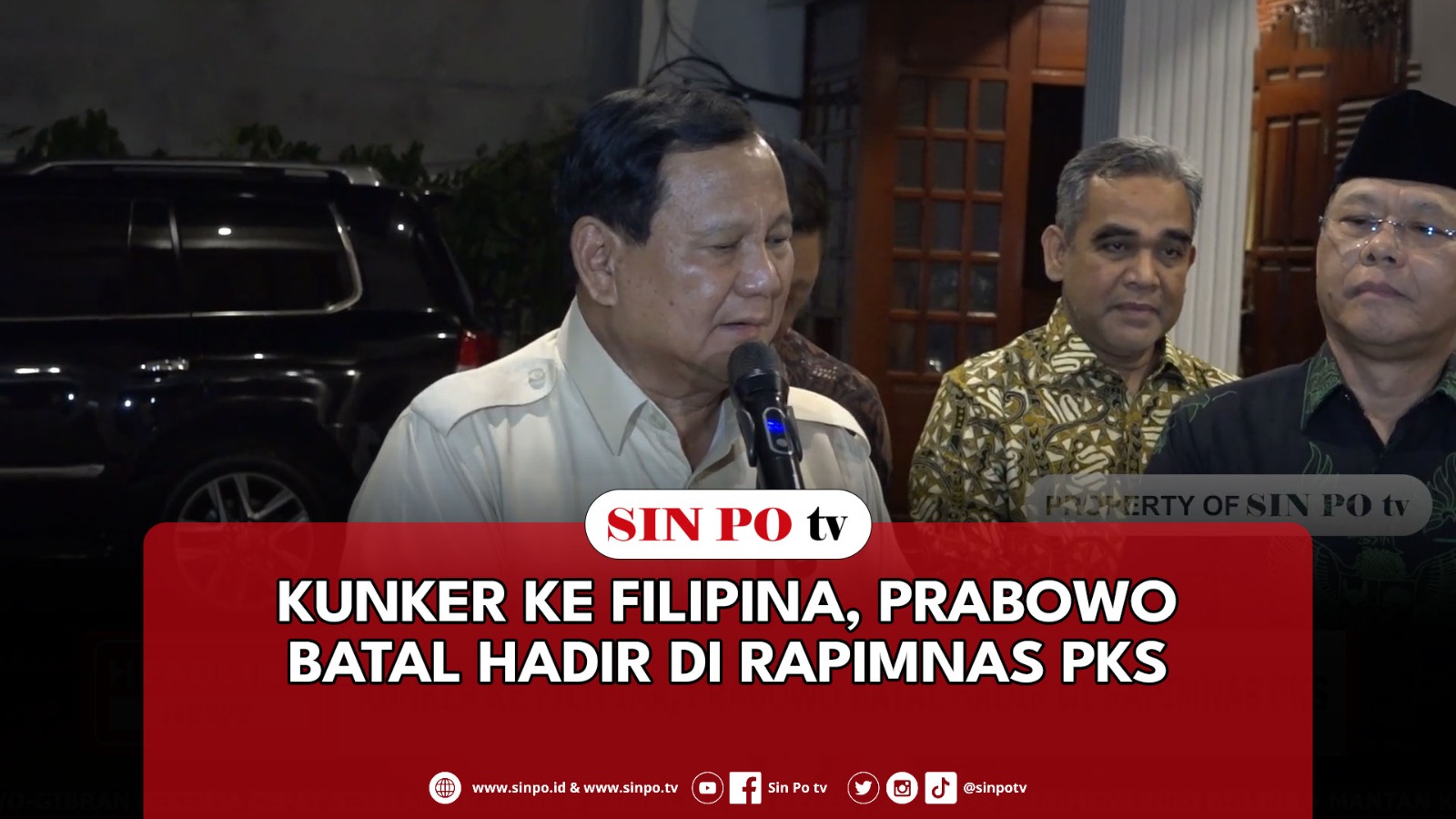 Kunker Ke Filipina, Prabowo Batal Hadir Di Rapimnas PKS
