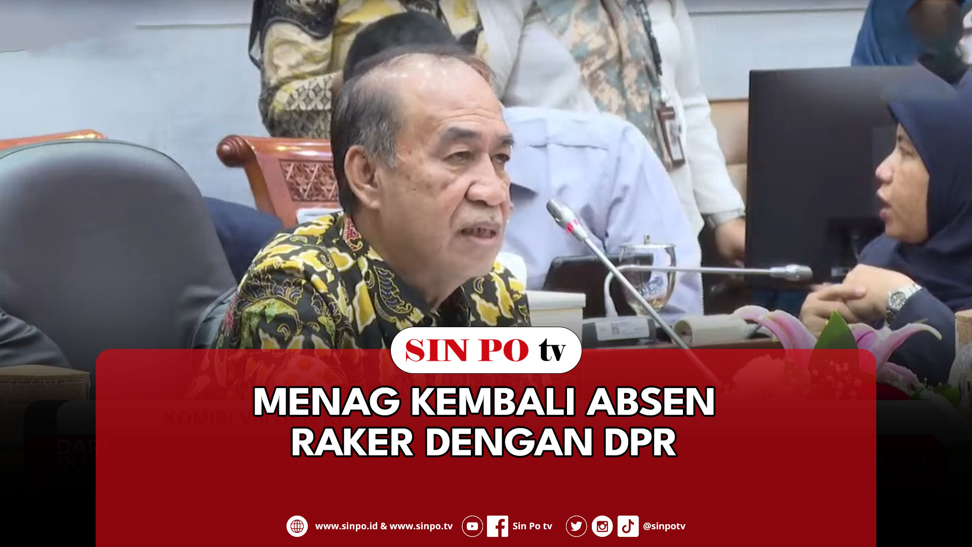 Menag Kembali Absen Raker Dengan DPR