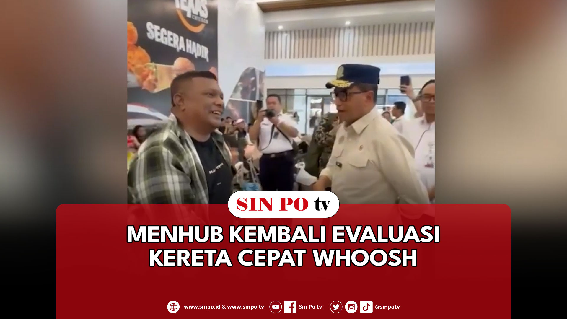 Menhub Kembali Evaluasi Kereta Cepat Whoosh
