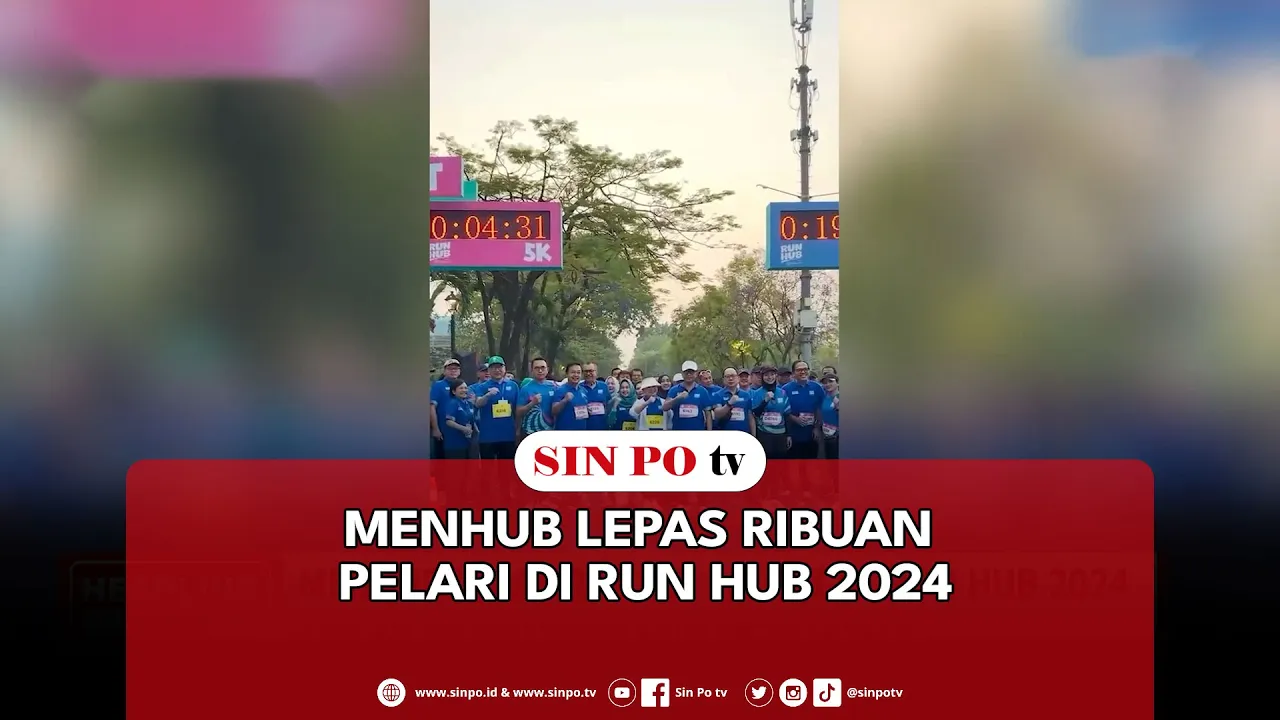 Menhub Lepas Ribuan Pelari Di Run Hub 2024