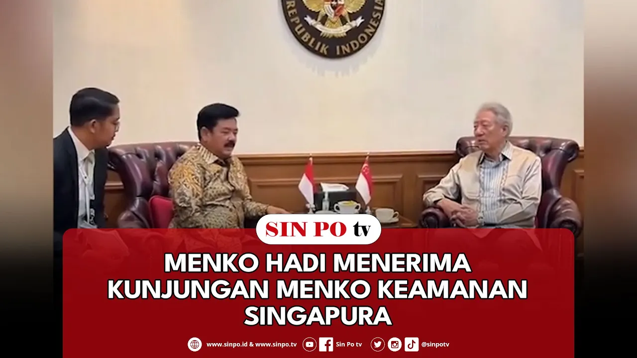 Menko Hadi Menerima Kunjungan Menko Keamanan Singapura