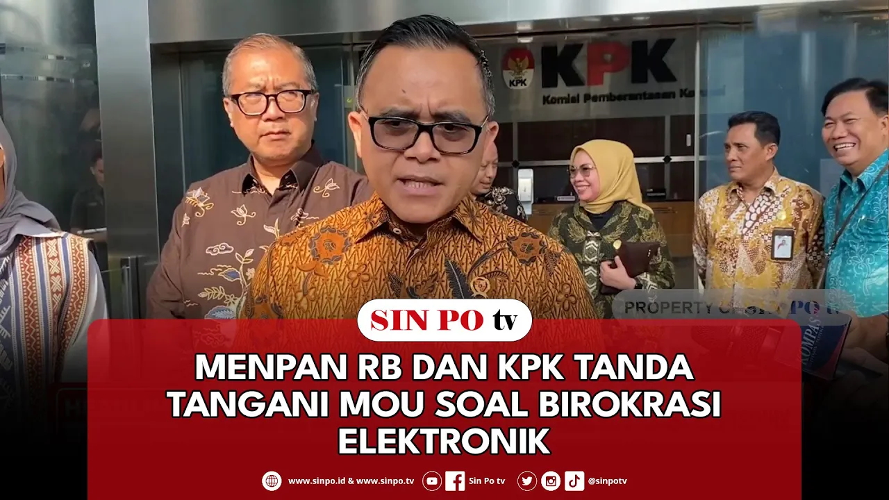Menpan RB Dan KPK Tanda Tangani MOU Soal Birokrasi Elektronik