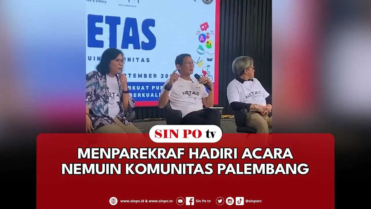 Menparekraf Hadiri Acara Nemuin Komunitas Palembang