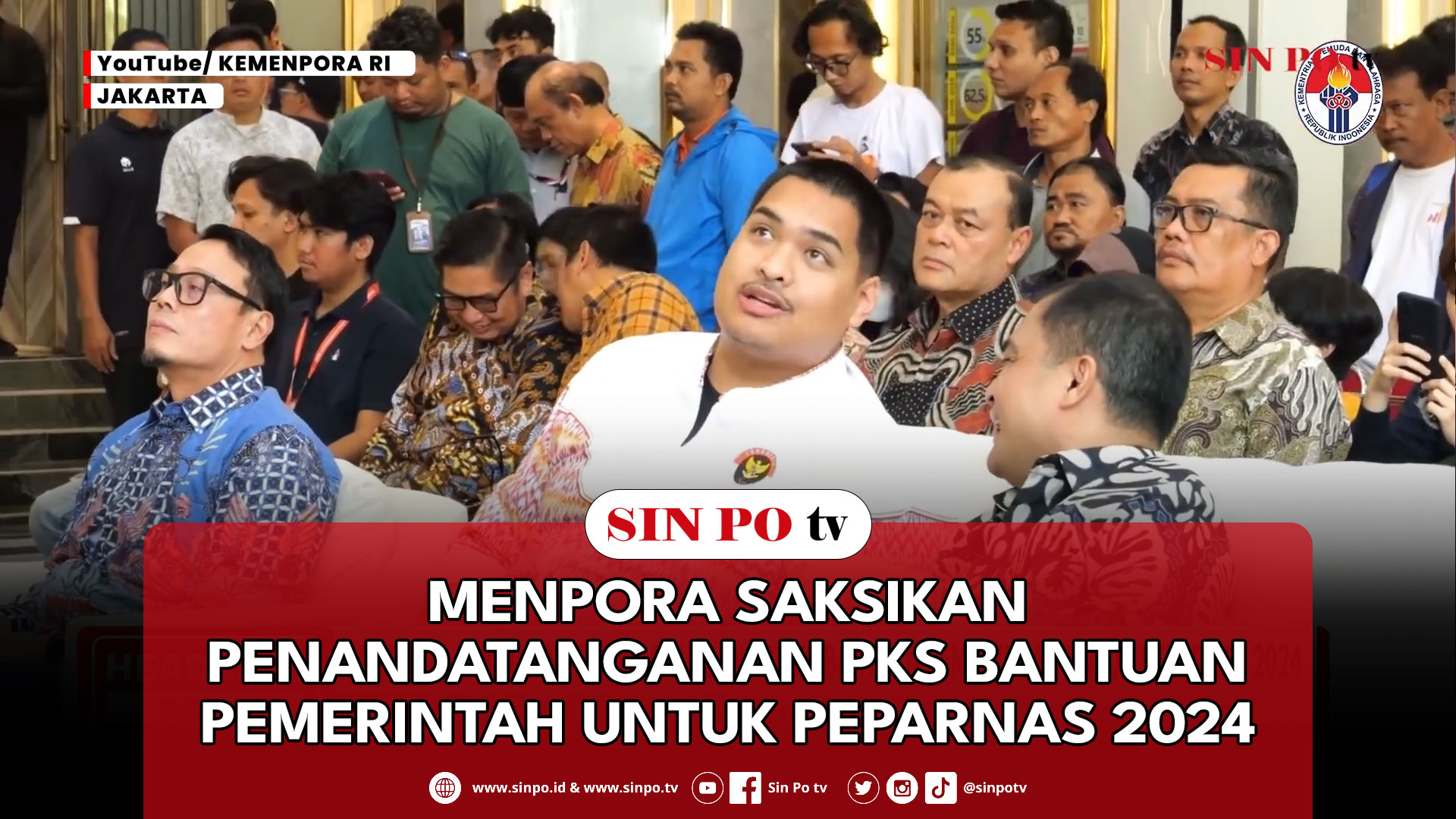 Menpora Saksikan Penandatanganan PKS Bantuan Pemerintah Untuk Peparnas 2024