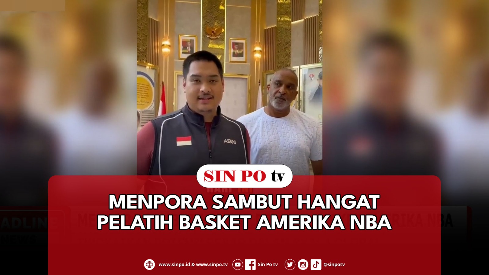 Menpora Sambut Hangat Pelatih Basket Amerika NBA