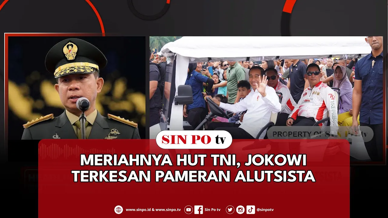 Meriahnya HUT TNI, Jokowi Terkesan Pameran Alutsista