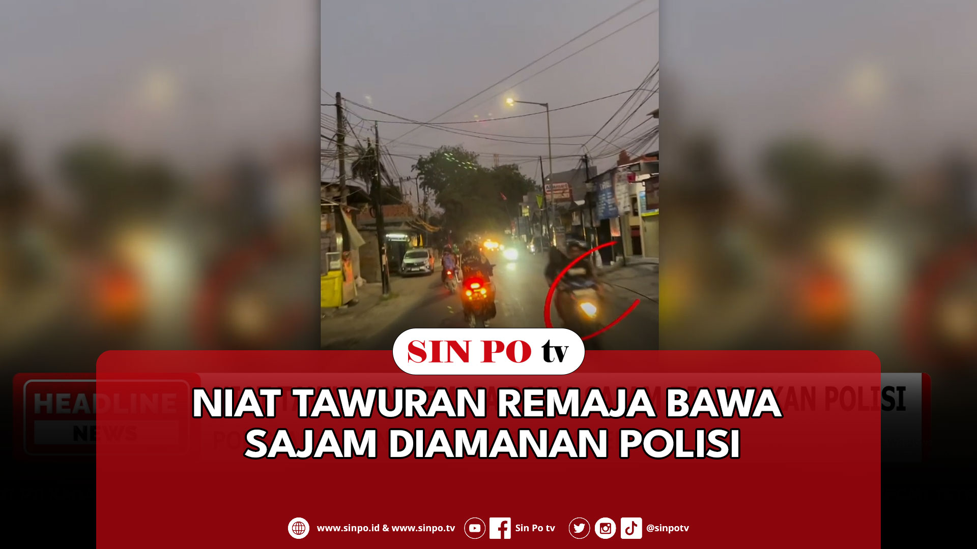 Niat Tawuran Remaja Bawa Sajam Diamanan Polisi