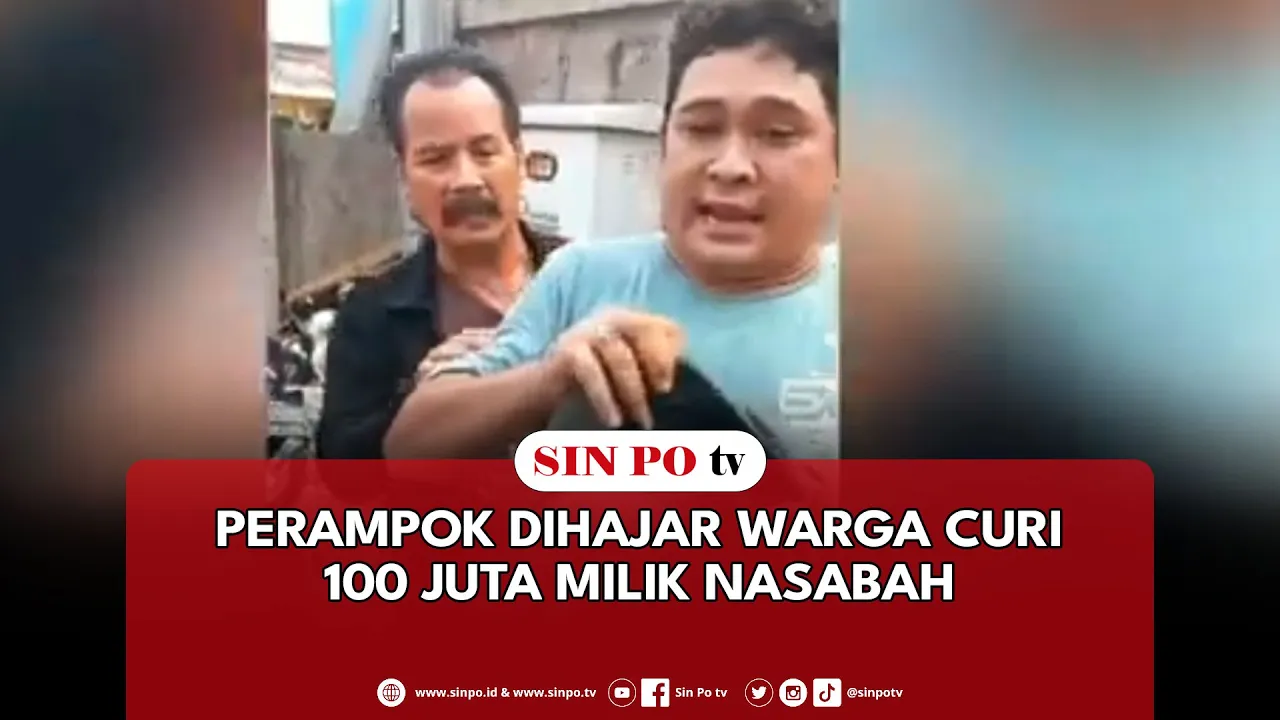 Perampok Dihajar Warga Curi 100 Juta Milik Nasabah