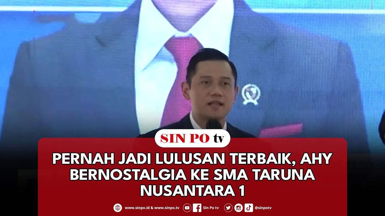 Pernah Jadi Lulusan Terbaik, AHY Bernostalgia Ke SMA Taruna Nusantara 1