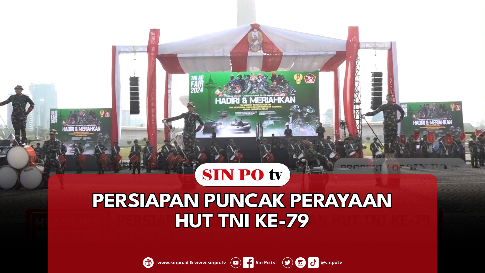 Persiapan Puncak Perayaan HUT TNI Ke-79