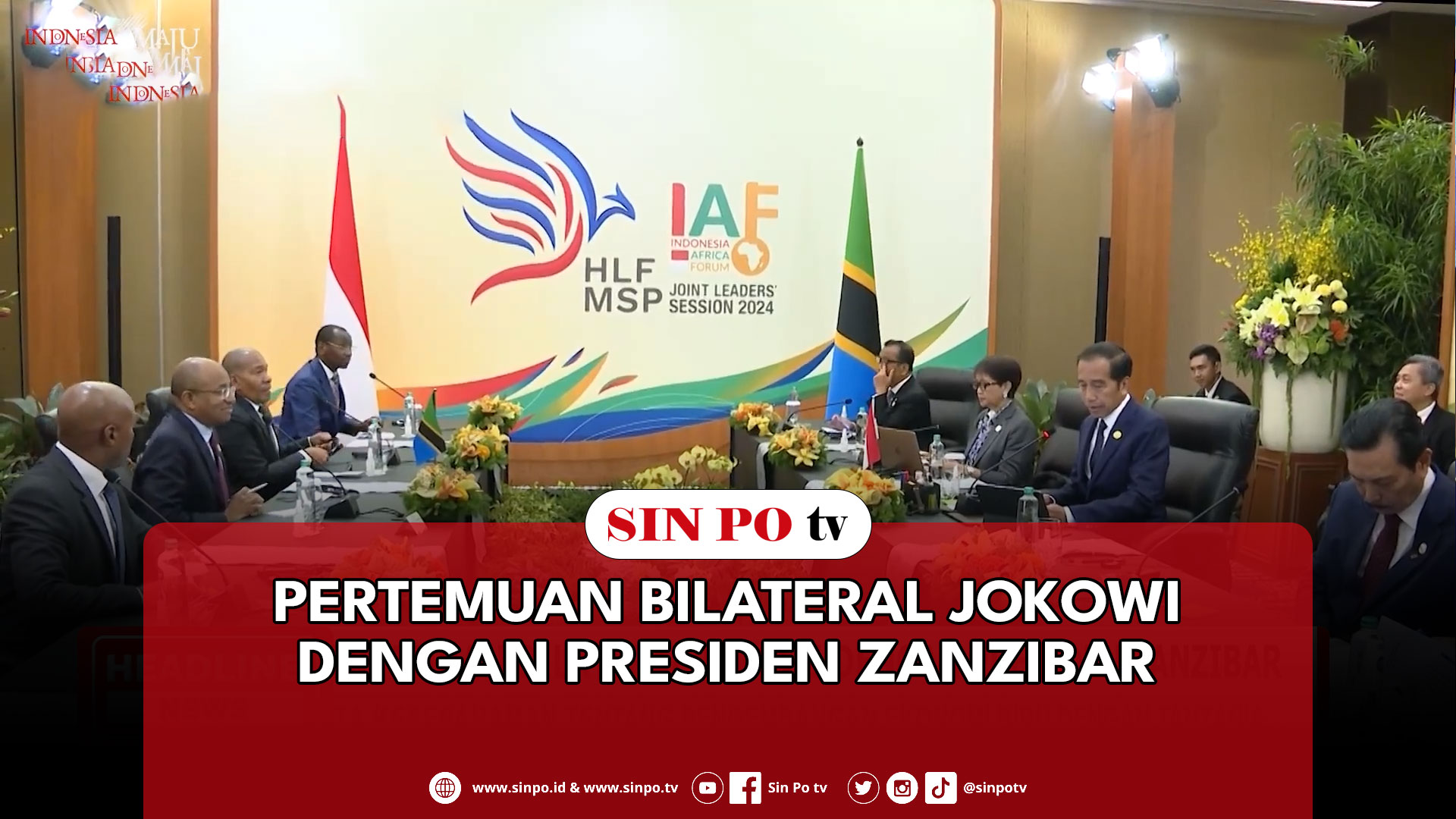 Pertemuan Bilateral Jokowi Dengan Presiden Zanzibar