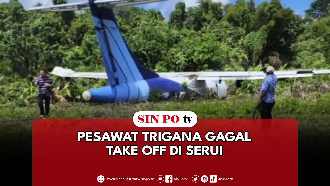 Pesawat Trigana Gagal Take Off Di Serui