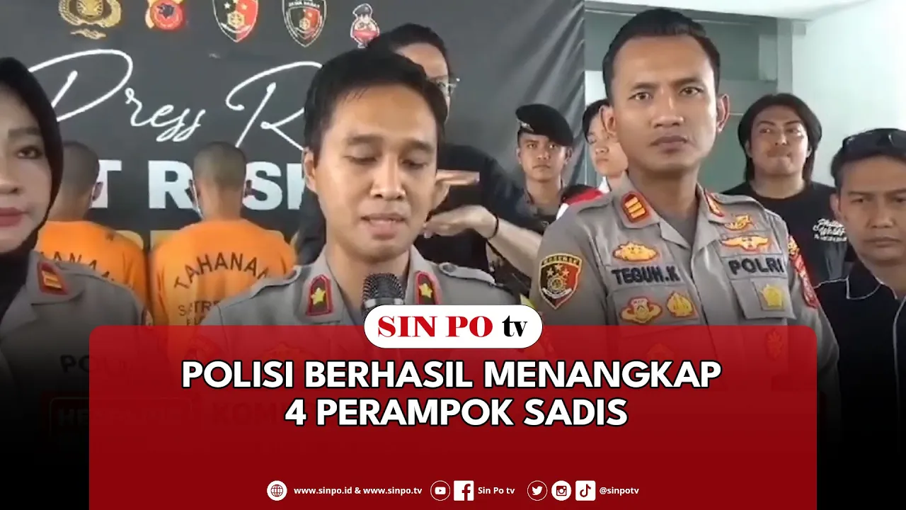 Polisi Berhasil Menangkap 4 Perampok Sadis