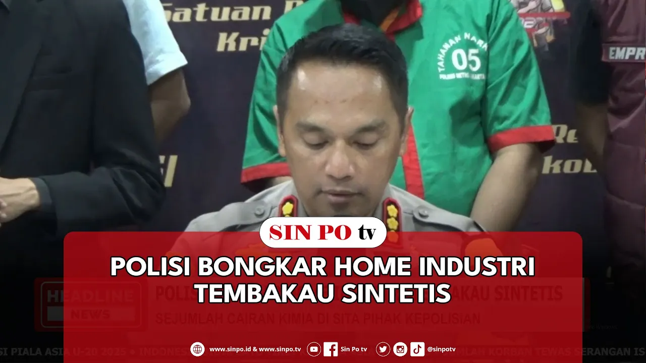 Polisi Bongkar Home Industri Tembakau Sintetis