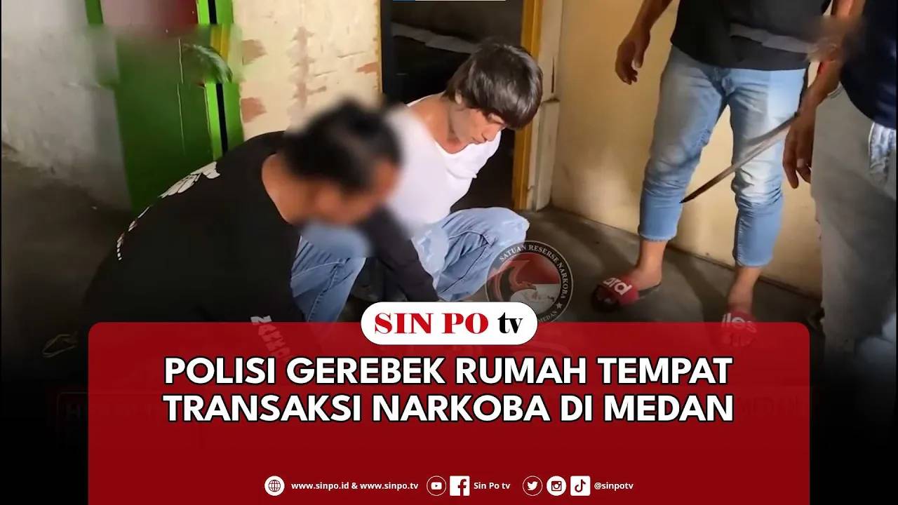 Polisi Gerebek Rumah Tempat Transaksi Narkoba Di Medan